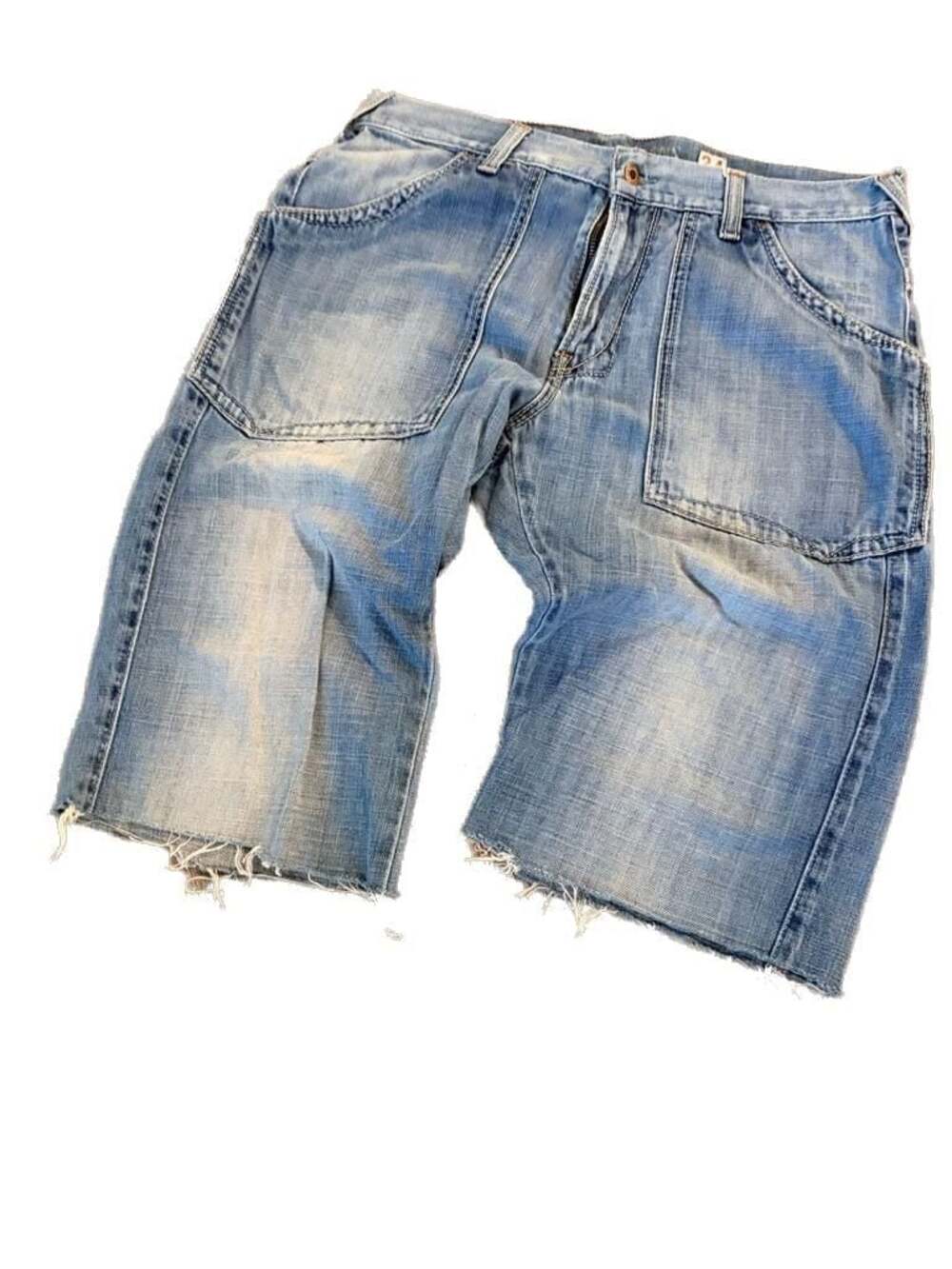 Guess Jeans Men's Denim Carpenter Shorts Size 34 Raw Hem